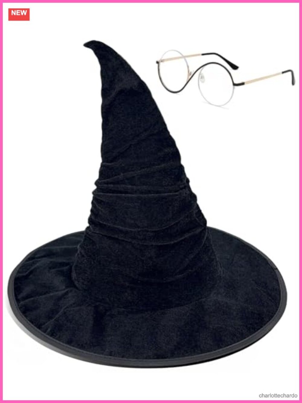Elphaba Witch Cosplay Accessory Set Hat Glasses Halloween Costume